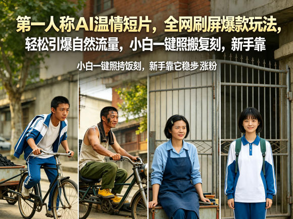 2025AI温情短片爆款实操：新手涨粉自然流量增长方法
