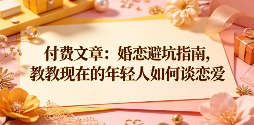 2026 年轻人婚恋避坑指南：恋爱技巧大揭秘，脱单必备秘籍