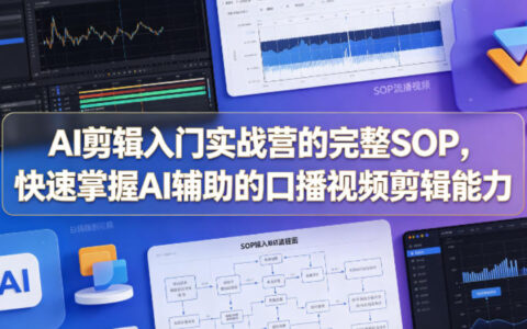 AI剪辑入门实战营的完整SOP：高效掌握AI辅助口播视频剪辑的变现攻略