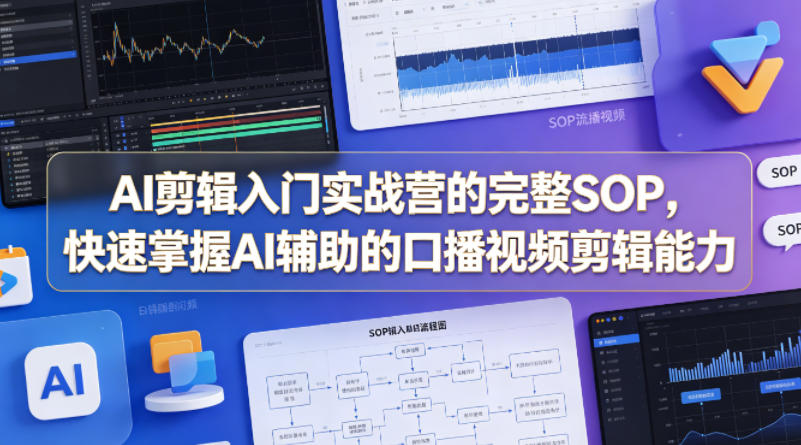 AI剪辑入门实战营的完整SOP：高效掌握AI辅助口播视频剪辑的变现攻略