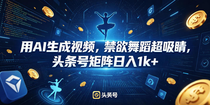 2025AI视频制作实战：头条号矩阵被动收入方法拆解