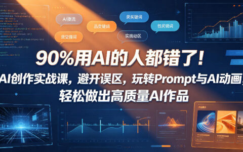 AI用户常见误区解析：实战Prompt与动画技巧，高效产出变现作品
