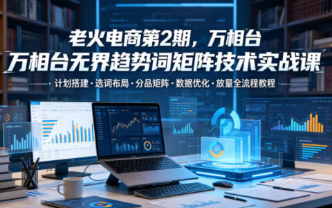 老火电商万相台无界趋势词矩阵实战课：选词布局与数据优化全流程