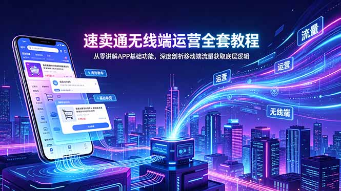 速卖通无线端运营教程:APP功能+FEED吸粉+CPS带货技巧 速卖通无线端运营教程:APP功能+FEED吸粉+CPS带货技巧