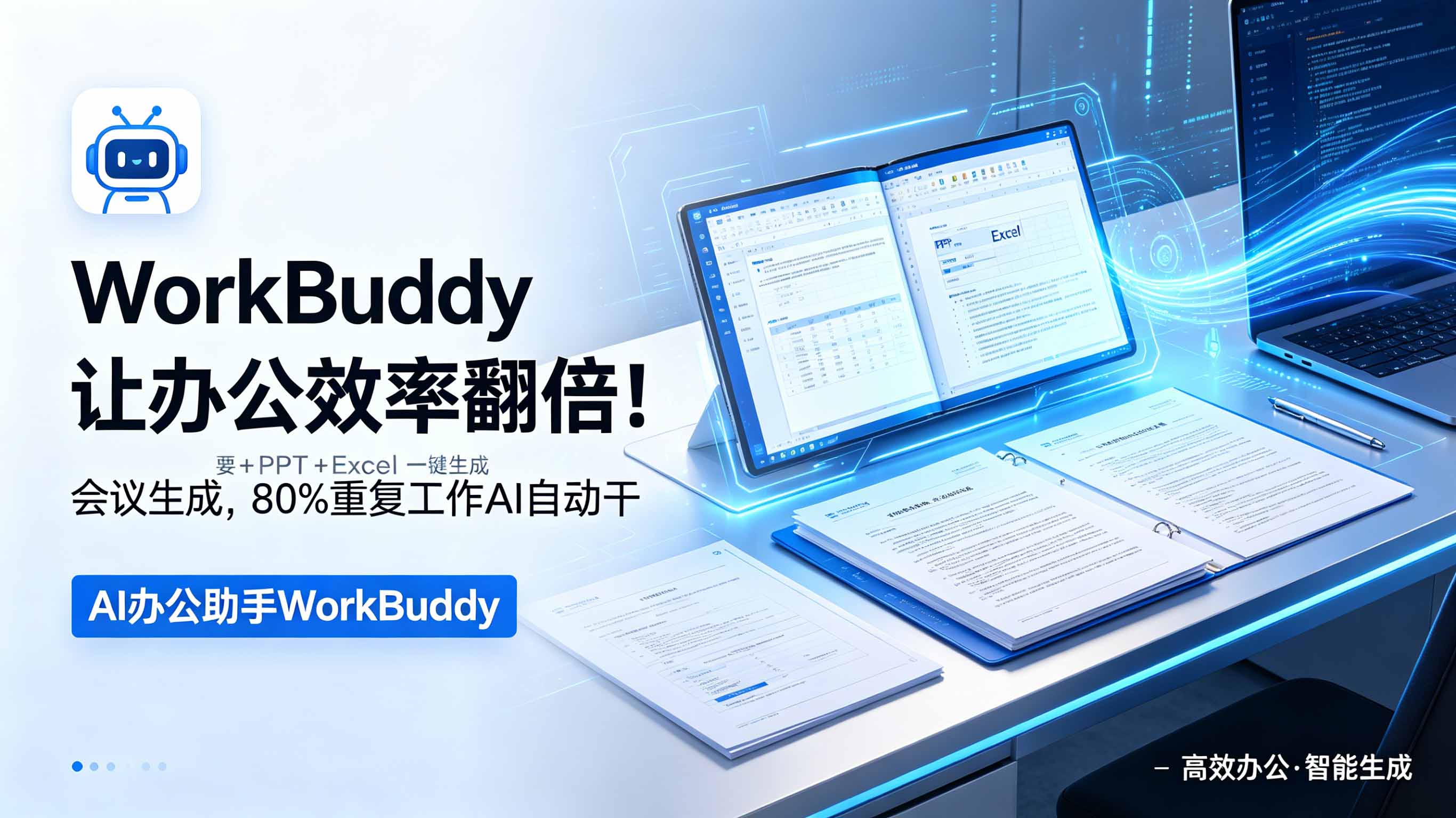 WorkBuddy智能办公实战：会议纪要PPTExcel一键生成，AI自动处理80%重复工作
