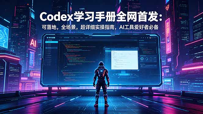 Codex学习手册全网首发:AI编程实操指南,开发者与团队提效必备 Codex学习手册全网首发:AI编程实操指南,开发者与团队提效必备