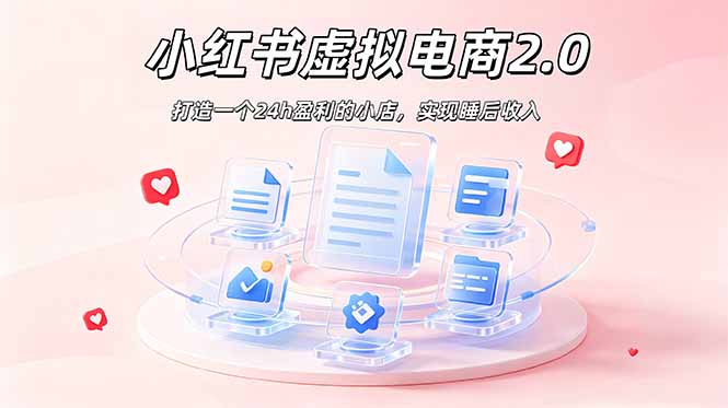 2026 AI小红书虚拟电商：零囤货变现500方法，全套实操教程