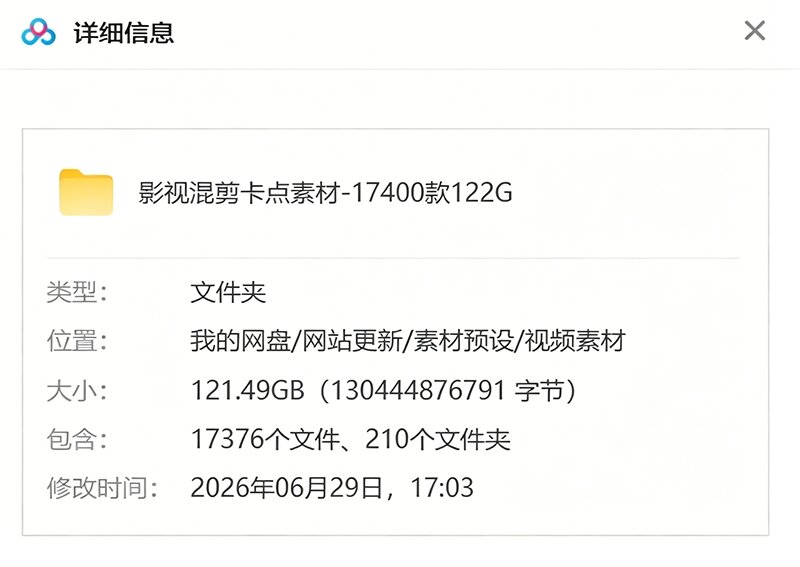 15800方法高清影视剪辑素材合集｜卡点混剪/人物城市场景全覆盖，剪映PR即拖即用