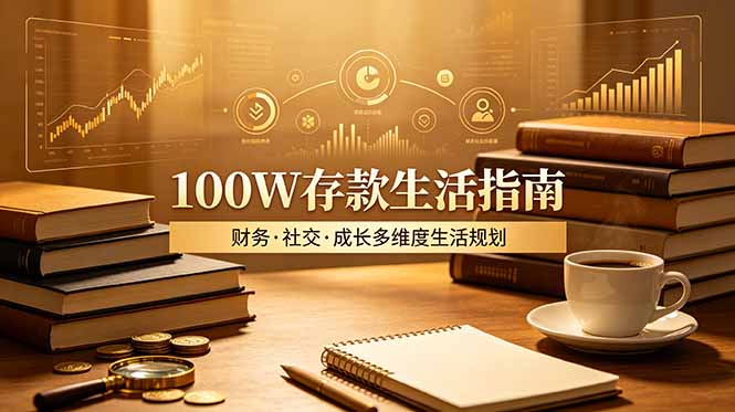 付费文章：100步骤W存款生活指南，从财务、社交、成长维度规划你的生活