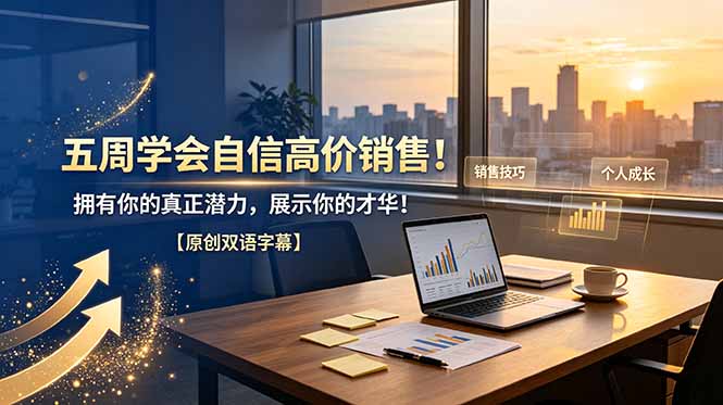 2026 五周学会自信高价销售，挖掘潜力轻松售出你的才华