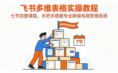 飞书多维表格实操：七节课手把手搭建跨境电商管理系统