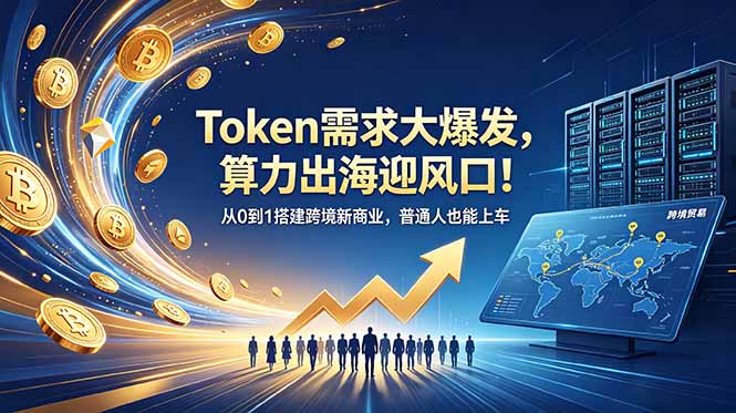 Token出海风口:算力租赁合规+智能体搭建,普通人从0到1跨境变现 Token出海风口:算力租赁合规+智能体搭建,普通人从0到1跨境变现