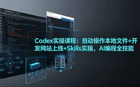 Codex实操课：本地文件自动操作+网站上线+Skills全技能实战