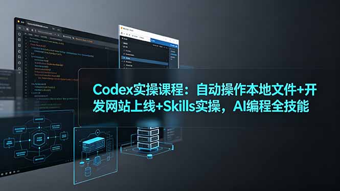 Codex实操课：本地文件自动操作+网站上线+Skills全技能实战