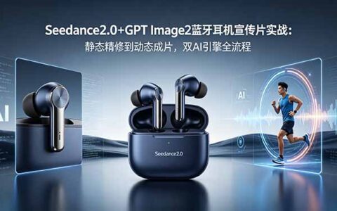 Seedance2.0+GPT Image2双AI引擎：蓝牙耳机宣传片从精修到成片