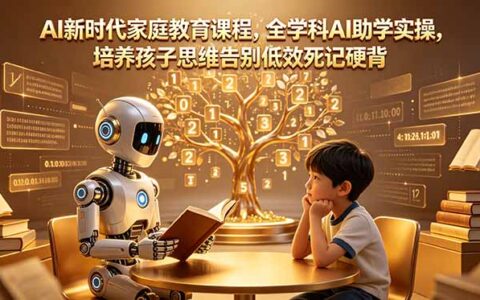 AI时代家庭教育全学科实操课，培养孩子思维告别死记硬背