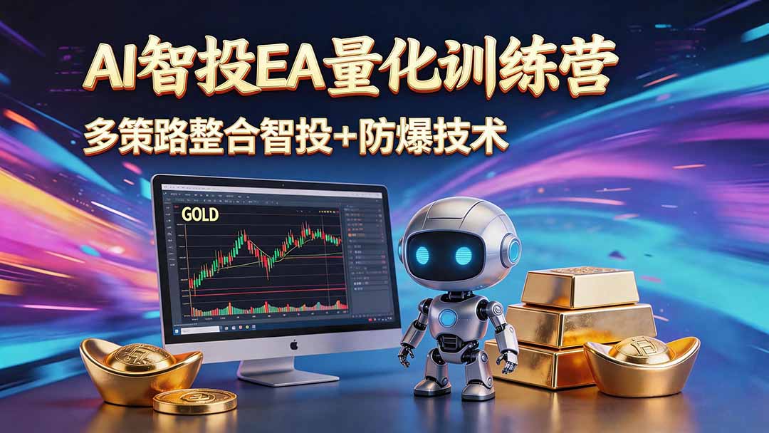 AI智投EA量化黄金操盘，小白轻松上手变现100步骤0+