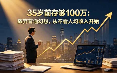 35岁前存够100步骤万：放弃普通幻想，从不看人均收入，自由职业者必看