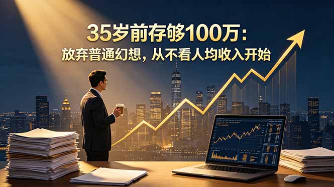 35岁前存够100步骤万：放弃普通幻想，从不看人均收入，自由职业者必看