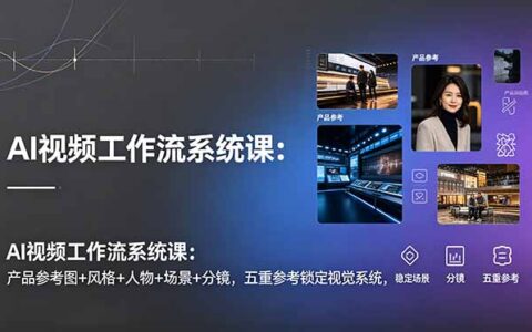 AI视频工作流系统课：五重参考图锁定视觉，稳定输出高质量视频