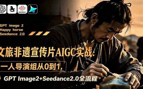 文旅非遗宣传片AIGC实战：一人导演组GPT+Seedance2.0全流程