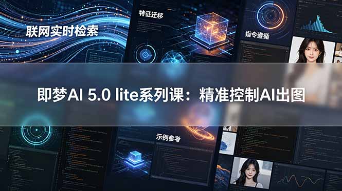 即梦AI 5.0 lite实战课：联网检索+特征迁移+指令遵循，精准控图