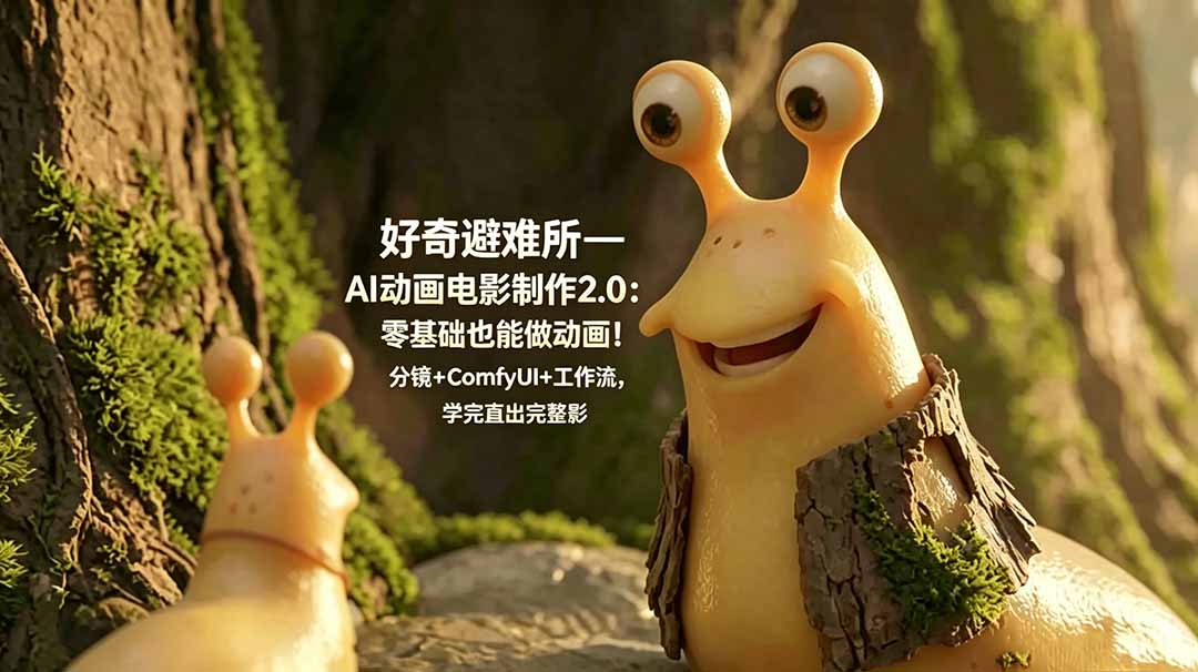 好奇避难所AI动画2.0：零基础学ComfyUI+分镜工作流，直出完整影片