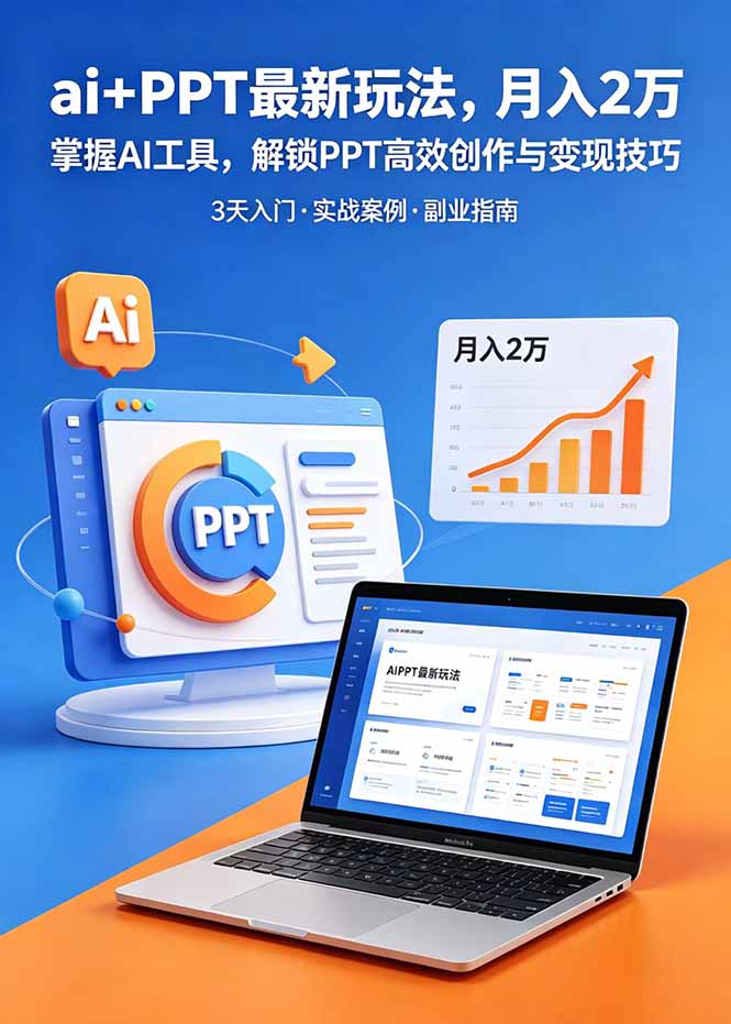 AI+PPT副业变现:3天入门AI工具,变现2万实战指南 AI+PPT副业变现:3天入门AI工具,变现2万实战指南