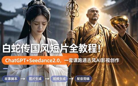 白蛇传国风AI短片教程，ChatGPT+Seedance2.0从分镜到成片