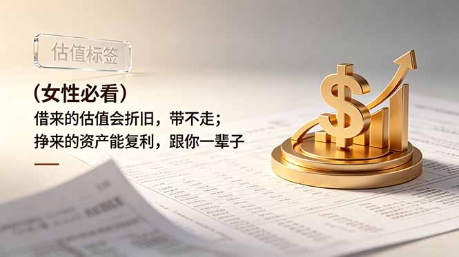付费文章：女性必看！借来的估值会折旧，挣来的资产能复利跟你一辈子