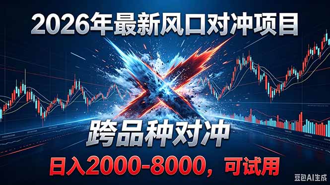 2026创业新风口！跨品种对冲日收益200步骤0+，副业落地项目安全稳健