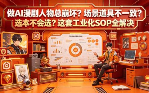 做AI漫剧总崩坏？选本改编+资产防崩工业化SOP全攻略