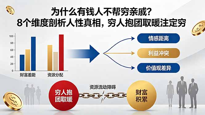 付费文章：有钱人不帮穷亲戚？8个人性真相揭秘，穷人抱团只会更穷