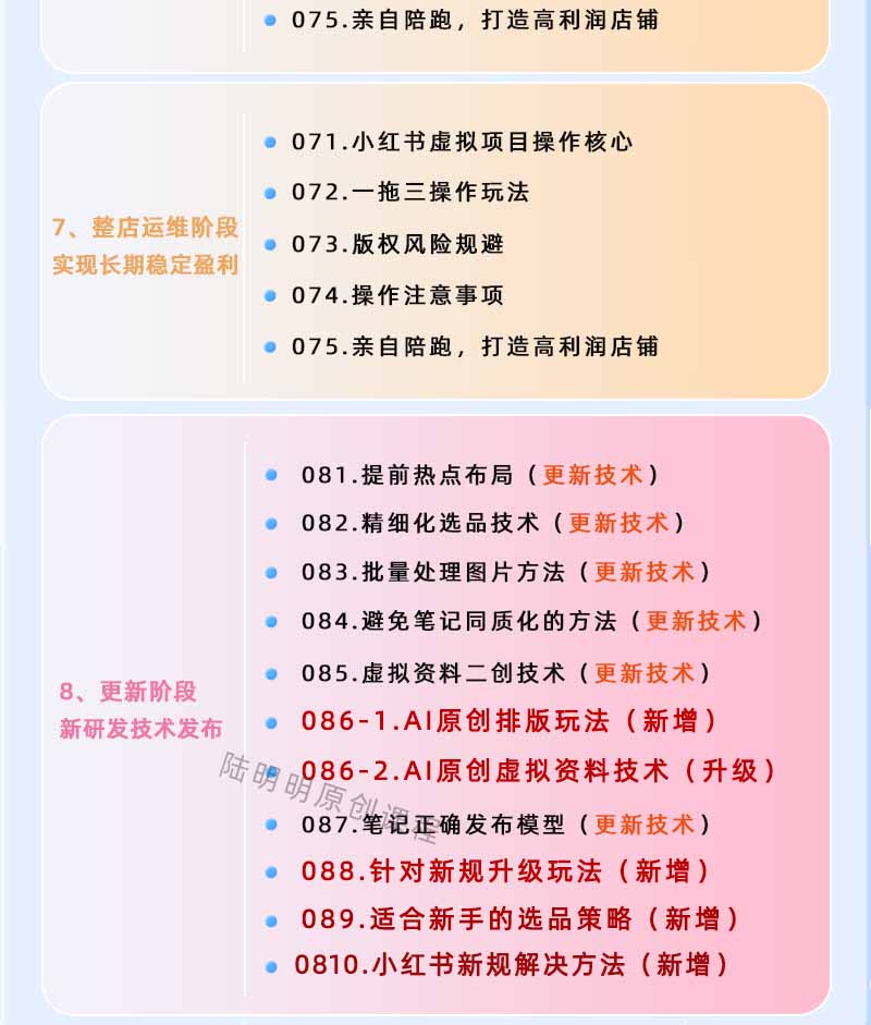 小红书虚拟项目特训班9.0，AI批量生成原创PPT模板，单品利润几万到几十万