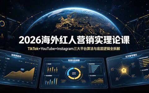 2026海外红人营销实战：TikTok/YouTube/Instagram算法与底层逻辑拆解
