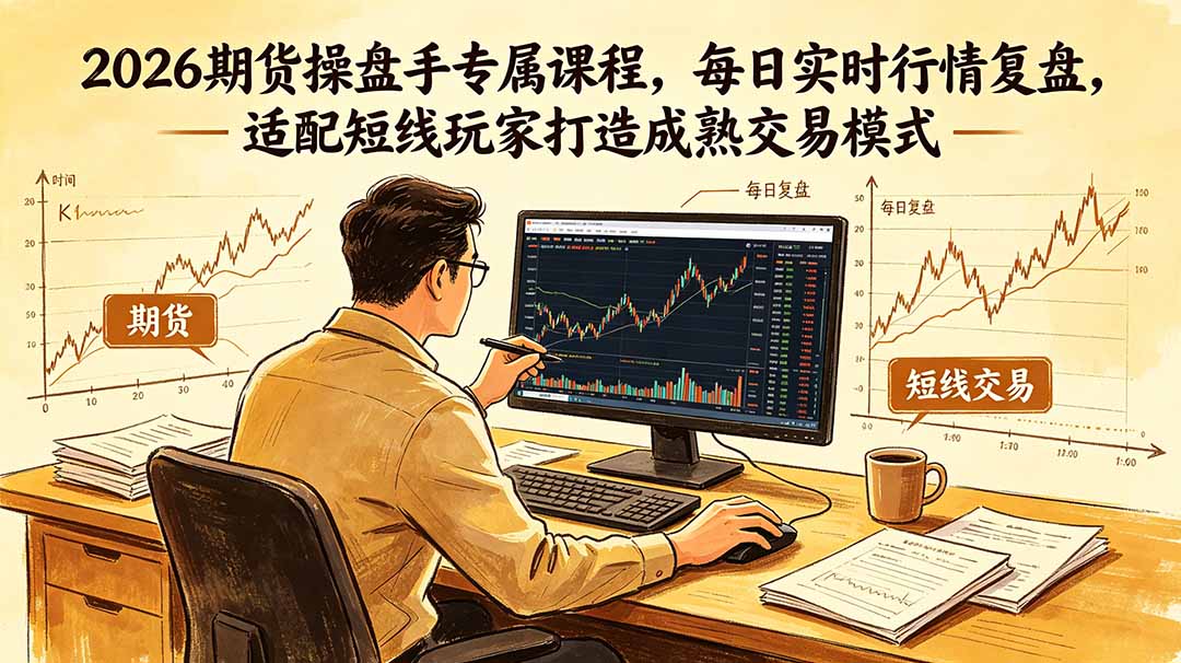 2026期货操盘手短线实战课，每日行情复盘+夜盘策略
