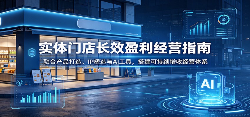 实体门店长效盈利指南：产品打造、IP塑造与AI工具搭建增收体系