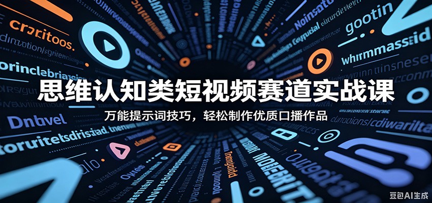 思维认知类短视频实战课:万能提示词+剪映模板,快速产出爆款口播 思维认知类短视频实战课:万能提示词+剪映模板,快速产出爆款口播