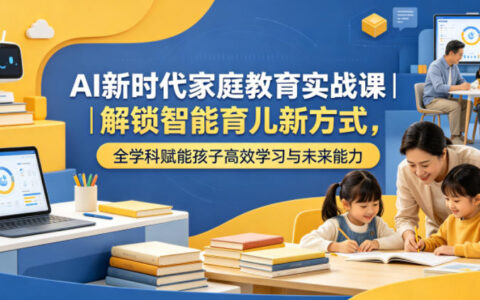 AI家庭教育实战课：用AI精准补弱科，打造孩子高效学习力