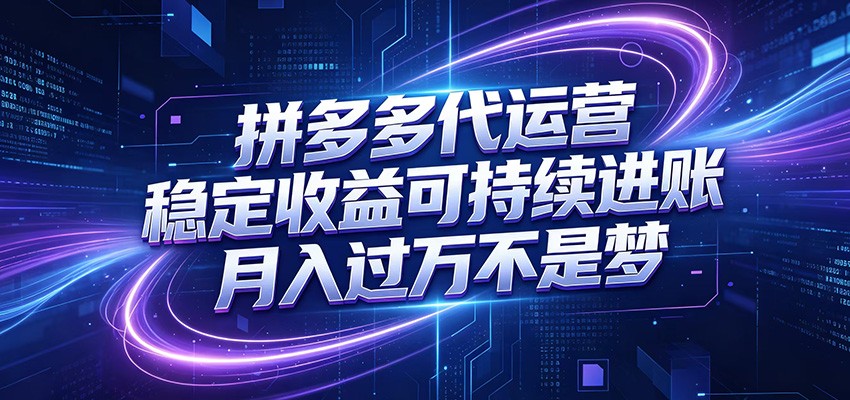 拼多多代运营全托管，小白变现过万真实数据，店铺诊断付费推广起量