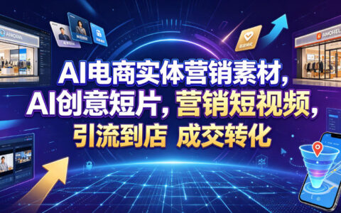 AI电商实体营销素材，AI创意短片高效引流到店提升成交