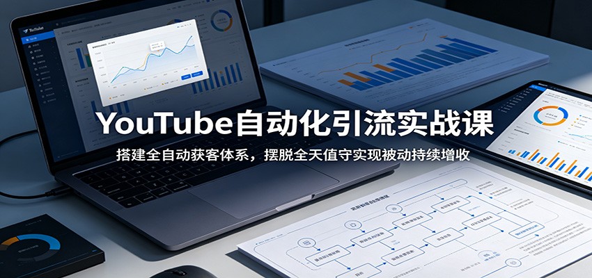YouTube自动化引流实战：搭建自动化获客体系，4小时周投入实现被动增收