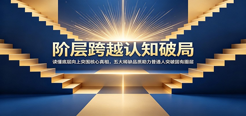 阶层跨越认知破局：底层逆袭必备5大稀缺品质，普通人突破圈层核心真相