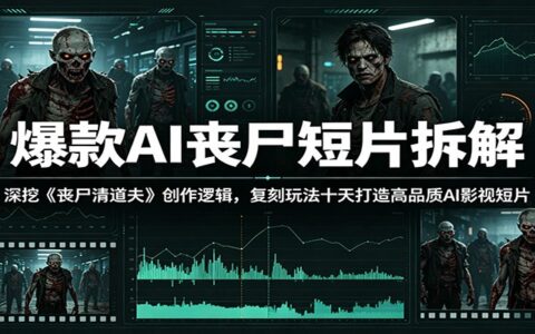 爆款AI丧尸短片《丧尸清道夫》拆解：复刻分镜与提示词，快速打造高品质短片