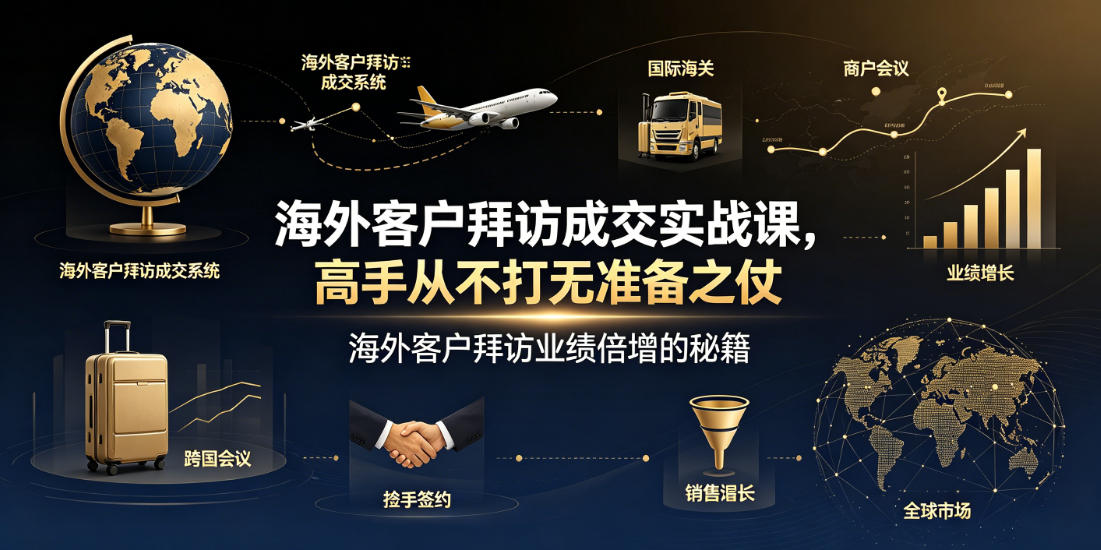 2026 海外客户拜访成交课：从调研到谈判全流程实战指南
