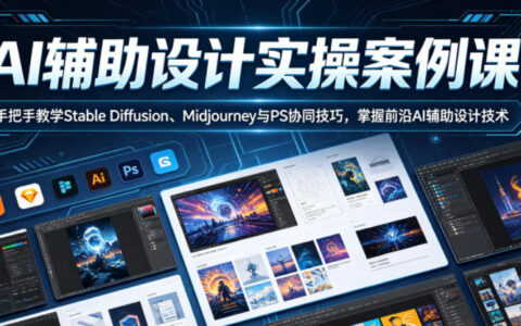 AI辅助设计实操课：Stable Diffusion+Midjourney+PS协同，游戏原画案例教学