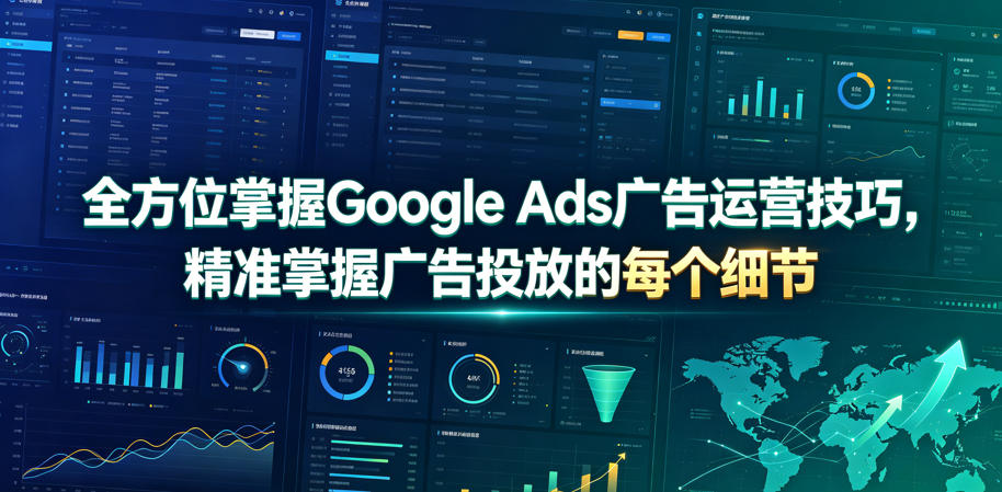 Google Ads广告运营实战课：精准投放与ROI最大化技巧