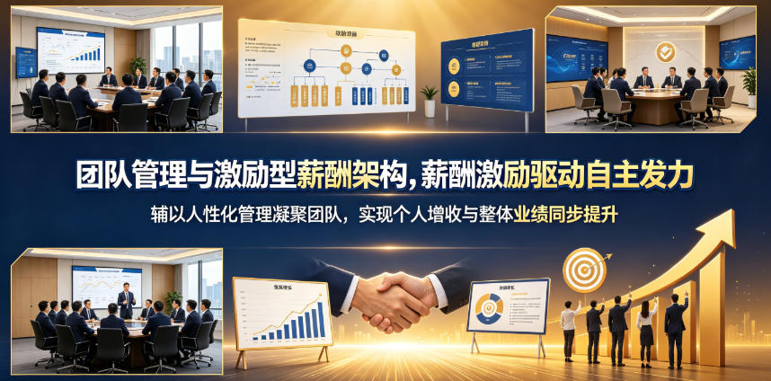 团队管理与激励薪酬架构，驱动自主发力实现业绩同步提升