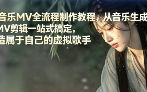 AI音乐MV全流程教程：Suno剪映自制虚拟歌手，零基础对口型剪辑