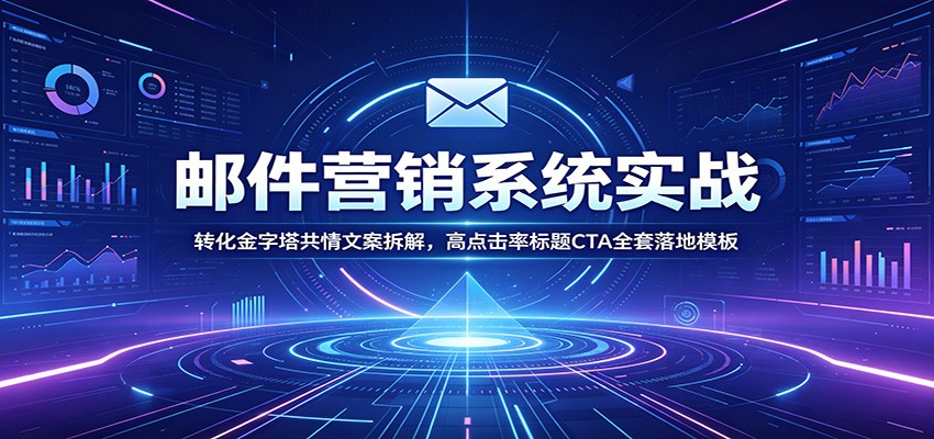 邮件营销系统实战：转化金字塔共情文案与高点击率标题CTA模板